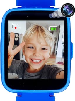 Smartwatch Kinderen met Camera en SD-kaart - Rekenmachine, Zaklamp, Alarm, Timer - 9 Spelletjes - Touchscreen - Educatief speelgoed 3 Jaar - Kids - Kinderhorloge Meisjes / Jongens - Cadeautje - 3, 4, 5, 6, 7, 8, 9, 10+ Jaar - Blauw - Soundlogic — thumbnail 1