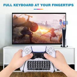 YONO Toetsenbord geschikt voor Playstation PS5 Controller - Keyboard - Accessoires - Wit — thumbnail 4