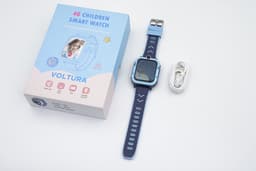 Voltura Smartwatch Kinderen - GPS Horloge Kind Met Simkaart - GPS Tracker - Kinder Smartwatch - Smartwatch Android - 4G - Videobellen - HD Camera - SOS-Knop - Whatsapp en SMS - Elke polsmaat - Nederlands - Incl. Simkaart - Blauw — thumbnail 4