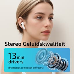 Draadloze oordopjes - In Ear oordopjes - Met Noise Cancelling - Bluetooth 5.4 - Extra Dopjes - Perfect voor bellen en muziek luisteren - Touch control — thumbnail 5