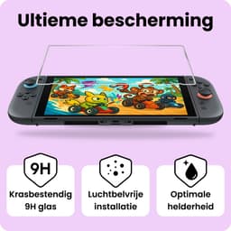 Screenprotector Geschikt voor Nintendo Switch 2 Bescherm Glas Screen Protector - 3 PACK — thumbnail 5
