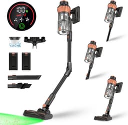 MYBOT S10 VisionPro - Steelstofzuiger - 2 Accu's - 430W - 34Kpa - 3 Zuigniveaus - Vacuum Cleaner - Steelstofzuiger Draadloos - Zonder Zak - Op Accu — thumbnail 1