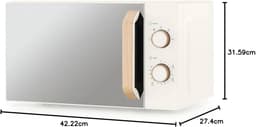 Compacte Magnetron 20L met Grillfunctie en Draaiknopbediening — thumbnail 2