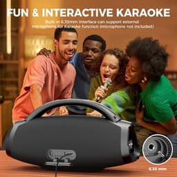 Benelux Select Boombox – Boombox Bluetooth Speaker – Boombox Speaker – Met draagriem – Lange batterijduur - 52 x 22 x 28 cm — thumbnail 3