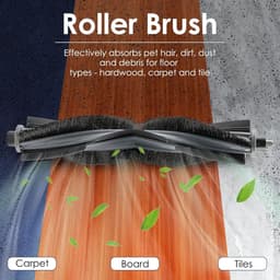 (3 stuks) X2 Omni Roller Borstels Geschikt voor ECOVACS DEEBOT X2 Omni/X2 Pro/X2 Robot Vacuüm, Hoofdborstel Met Nylon Borstels, Rolborstel Vervangende Onderdelen, Rolborstel met Nylon Borstels — thumbnail 3