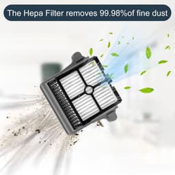 Accessoiresset - geschikt voor Tineco FLOOR ONE S7 PRO - FLOOR ONE S6 - FLOOR ONE SWITCH S6 - FLOOR ONE SWITCH S7 - FLOOR ONE S7 COMBO - FLOOR ONE S7 FLASHDRY nat- en draadloze stofzuiger - 2 Rolborstel + 2 hepa filter + 1 reinigingsborstel — thumbnail 3