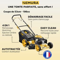 Zelfrijdende Benzine Grasmaaier met Mulchfunctie en Eenvoudige Start — thumbnail 2