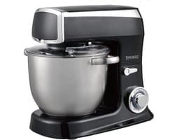 Krachtige Keukenmachine 2100W met 7.5L RVS Kom en Diverse Accessoires Zwart