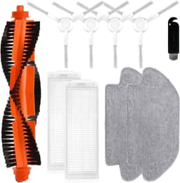 10-delige set-Voor Xiaomi Mijia 2S / Mop Pro / STYJ02YM robotstofzuiger- voor Xiaomi S12 / T12 B106GL robotstofzuiger- 1 hoofdborstel- 4 zijborstels- 2 HEPA-filters- 2 dweildoeken — thumbnail 1