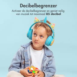 imoshion Kinder Koptelefoon Unicorn - Bluetooth en Decibelbegrenzer - Draadloze Koptelefoon Kinderen — thumbnail 5