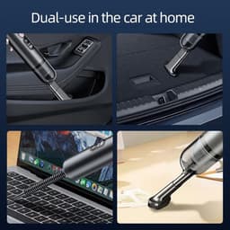 Draadloze Handstofzuiger Voor De Auto - Draagbare Oplaadbare Mini Autostoofzuiger - Zwart - 3 Opzetstukken - 10000Pa — thumbnail 2