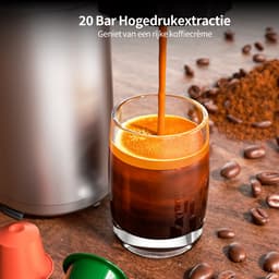 Pura Coffee C1 Pro Mini Espressomachine - 3 Seconden Verwarming - 20Bar - Draagbaar & Oplaadbaar - Eénknopsbediening - Geschikt voor Koffiepoeder & Espressocapsules — thumbnail 2