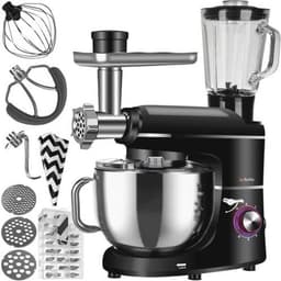 Keukenmachine met roestvrijstalen kom en 6,2 L - 2200 W en 6 snelheden voor bakken en koken — thumbnail 1