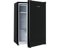 Klarstein Koelkast Delaware 75L Zwart - Mini-Koelkast met Vriesvak 4L - Compressorkoeling voor Keuken voor Kantoor - LED Schappen - Compact Koelkast Vrijstaande Koelkast Kleine Koelkast Fridge - voor Kleine Huishoudens voor Studentenkamer