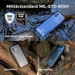 DOOGEE Blade 20 - Robuuste Smartphone - Outdoor Smartphone - 20GB RAM + 128GB - 10300mAh/18W - 6,56 inch 90Hz - 4G Dual SIM- Android 15 - IP68 - NFC- GPS - Face ID - Zwart — thumbnail 2