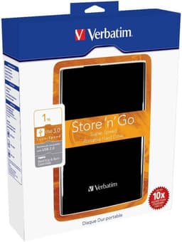 Draagbare Externe Harde Schijf 1TB USB 3.0 Compact Zwart — thumbnail 1