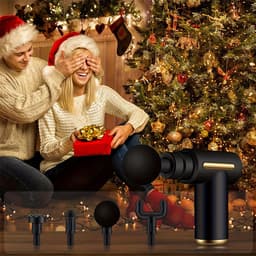 Massage Gun - Massage Apparaat - Massage Pistool - Massagegun - 3200 RPM - 4 Siliconen Massagekoppen - 6 Snelheidsinstellingen en Een USB-C-oplaadpoort — thumbnail 2