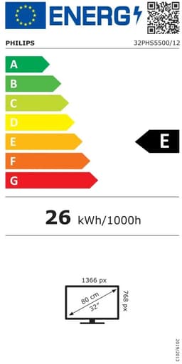 Philips 32PHS5500 - LED-tv 32 (80 cm) - Full HD 1280x720 - 2xHDMI - Smart TV — thumbnail 4
