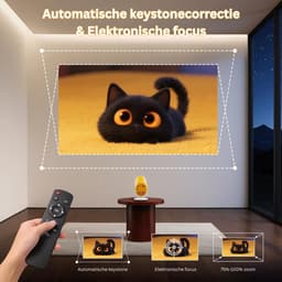 White-Label® Mini Beamer - Projector met Wifi - Bluetooth — thumbnail 3