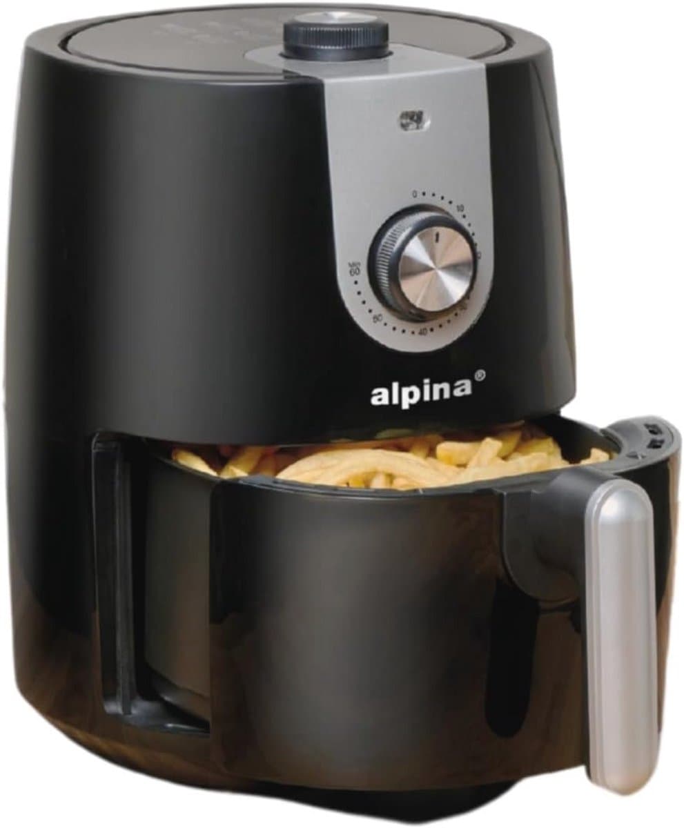 Airfryer 2L - Heteluchtfriteuse voor 2 tot 3 Personen met Timer en Aanpasbare Temperatuur - Gezond Frituren en Makkelijk schoon te maken — afbeelding 1