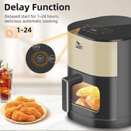 Grote heteluchtfriteuse 5,5 liter met led-touchscreen, 2000 W — thumbnail 4