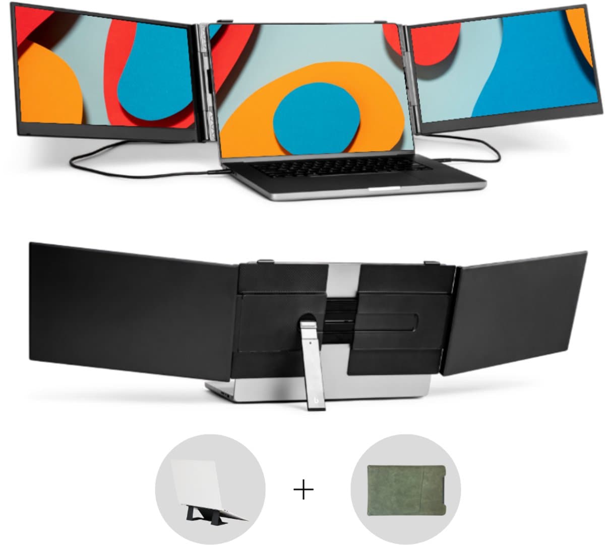 Blerron Flex - 14 Inch - Portable Monitoren - Lichtste model 1 KG - Draagbare Monitor - Portable Monitor - Beeldscherm - USB-C/HDMI - 1920x1080 FHD — afbeelding 1