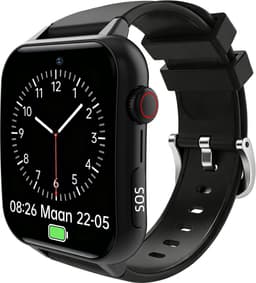 WatchToCare Pulse GPS Alarmhorloge Senioren | Camera | Valdetectie | 3-4 Dagen Accu | Discreet Design | Zonder Abonnement | Zwart — thumbnail 1