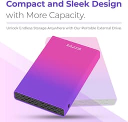 Draagbare externe harde schijf 1 TB USB 3.0 met led-display - Compact voor PS5, PC, Mac, en laptop — thumbnail 5