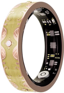 WizBay Premium Select® Bohemian Smart Ring - Champagne Yellow - Hartslag, Slaap en Zuurstofmeting - Activiteitstracker - Maat 7 — thumbnail 1