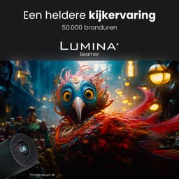 Lumina® Pro Mini Beamer 2026 – Android 14 Smart Projector met Google Playstore – Thuisbioscoop – Voor iOS & Android – WiFi 6 & Bluetooth 5.4 – Zwart — thumbnail 5