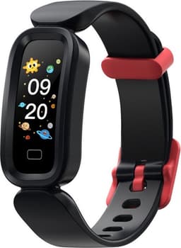 DrPhone Kidstime X12 Kinder Smartwatch 6-12 Jaar – Waterdicht IP68 – Met Hartslagmeter, Stappenteller, Calorieteller & Slaapmonitor – Zwart — thumbnail 1