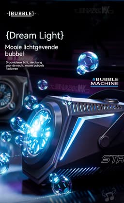 Professionele Bellenmachine met LED-Licht & Afstandsbediening – Krachtige Bubbelmachine voor Feest, Party, DJ, Bruiloft & Evenementen — thumbnail 5