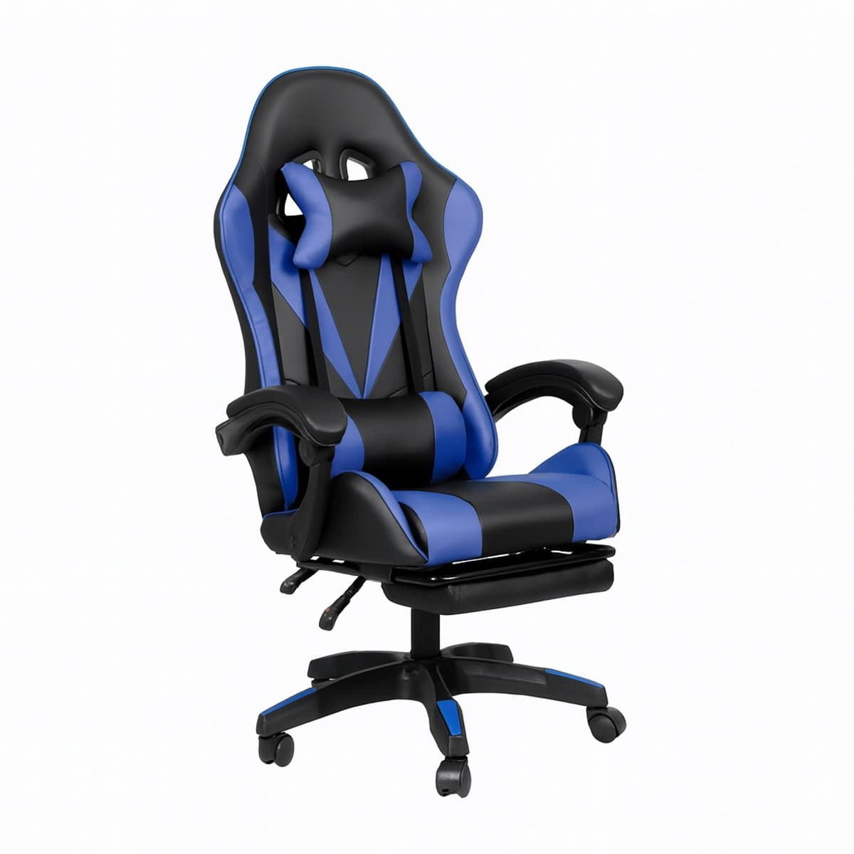 Bayt Gamestoel - Gaming chair - Gamingstoel - Comfort gamer stoel - Zwart en Donkerblauw — afbeelding 1
