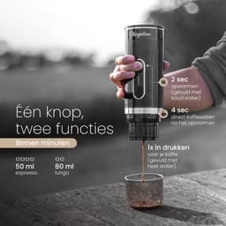 ChargeLuxe Draagbaar Koffiezetapparaat & Espressomachine – Vaderdag Cadeau voor Papa – Koffiemachine voor Onderweg – Cups, Capsules & Gemalen Koffie – Verwarmt Zelf Water – IJskoffie – Reizen, Camping, Vakantie & Auto – 12 Volt — thumbnail 5