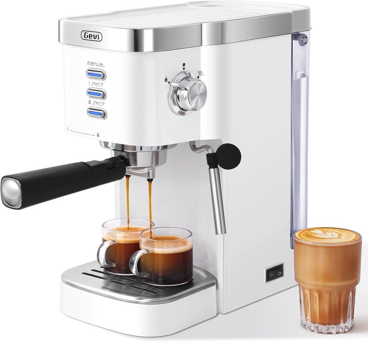 Espresso Machine 20 Bar Super Automatic with Milk Frother - Perfect for Home or Office — afbeelding 1