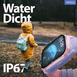 Phreeze Kinderhorloge Meisje - Smartwatch Kids - GPS Horloge Kind - Waterdicht - 4G - Met Simkaart - Belfunctie - Camera - Bellen - Spelletjes - Stappenteller - Alarmen - SOS - Roze & Paars — thumbnail 3