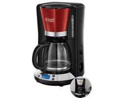 Russell hobbs 24031-56 Colours Plus+ Koffiezetapparaat met glazen kan - Rood