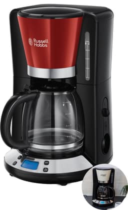 Russell hobbs 24031-56 Colours Plus+ Koffiezetapparaat met glazen kan - Rood — thumbnail 1
