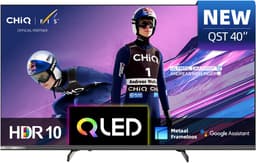 CHiQ L40QST - Smart TV 40 Inch - QLED Pro Google TV - Full HD - Randloos Metal Design - Dolby Audio - Nieuw — thumbnail 1