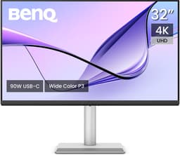 BenQ Mac Monitor MA320U 32 inch 4K UHD - Beeldscherm voor MacBook Pro, MacBook Air en Mac mini - 2 x HDMI - 2 X USB-C - 90W/15W voeding - M-book modus - P3 kleurengamma — thumbnail 1