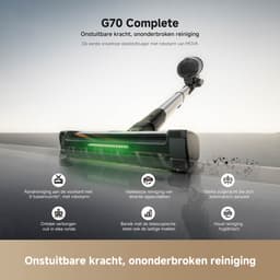 MOVA G70 Complete - Snoerloze Steelstofzuiger met Robotarm - 225 AW Zuigkracht - Telescopische Steel - Anti-klit (Huisdierenharen) - Inclusief Meerdere Opzetstukken — thumbnail 5
