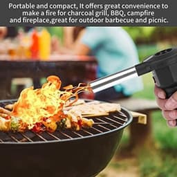 Portable Barbecue Fan - Outdoor Cook Electricity BBQ Fan - Air Blower voor Camping en Barbecue Koken — thumbnail 2