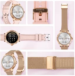 Norva - Smartwatch voor Dames - Geschikt voor elke smartphone - Slaapmonitor - Bellen - Muziek - Lange batterijduur - 100+ Sportmodi - Dames horloge - Incl. extra bandje — thumbnail 5
