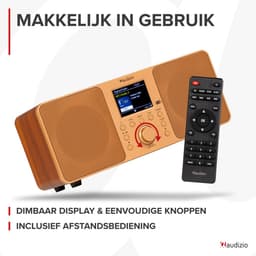 DAB radio met Bluetooth - Audizio Genua - DAB+ radio, FM radio - Auto scan - Koper — thumbnail 4
