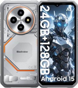 Blackview FORT 2 - AI Robuuste Smartphone - 24 GB RAM - 128 GB ROM - 6,56 inch MTK G81 - Robuuste telefoon - Android 15 - GPS IP69K OTG NFC Gemini AI - WIT — thumbnail 1