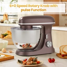 Royal Swiss® – Keukenmachine 2000W – 8.5L RVS Mengkom – Planetair Mengsysteem – 6 Snelheden – Koffie / Roségoud — thumbnail 2