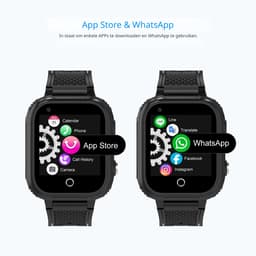DrPhone KidsTimeX15 – 4G Kinder Smartwatch met GPS Tracker – Videobellen – WhatsApp – IP67 – SOS – 1.44” Touchscreen – Stappenteller – Nederlandse Mobiele App – 1GB+8GB – Blauw — thumbnail 2