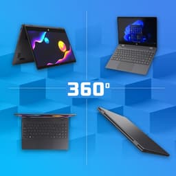 GMR 360° Touchscreen Laptop 14 Inch Full HD | Inclusief Stylus Pen | 2-in-1 Tablet & Laptop | Intel N100 | 16GB DDR4 RAM | 512GB SSD | Windows 11 | Voor Studie, Thuiswerk, School, Presentaties, Aantekeningen, Creativiteit & Zakelijk Gebruik — thumbnail 2