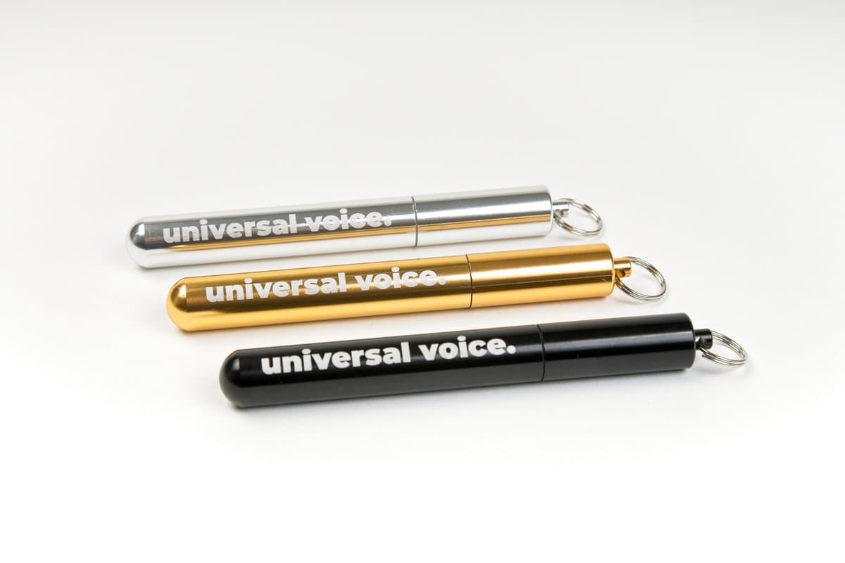 Universal Voice Singing Straw Zilver — afbeelding 1