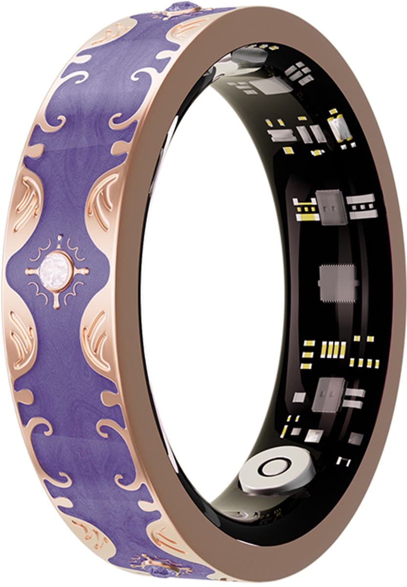 WizBay Premium Select® Bohemian Smart Ring - Glory Purple - Hartslag, Slaap en Zuurstofmeting - Activiteitstracker - Maat 8 — afbeelding 1